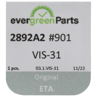 Screw for train wheel bridge (polished, blue, flat, 2892) [901]