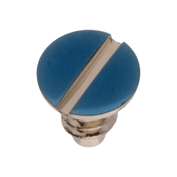 Screw for date jumper maintaining plate (polished, blue, round, 2824) [900]