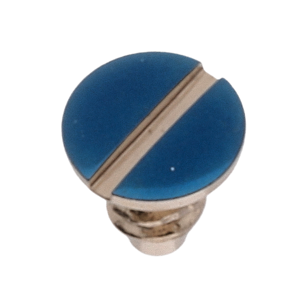 Screw für Minute train bridge (polished, blue, round, 2824) [907]