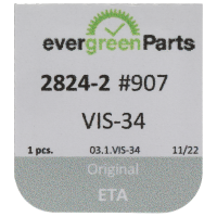 Screw für Minute train bridge (polished, blue, round, 2824) [907]