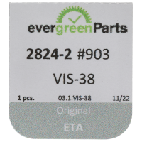 Screw for ratchet wheel (polished, black, round, 2824) [903]