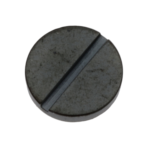 Screw for operating lever, 2 functions (polished, black, round, 7750) [901]