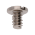 Screw for lock, 2 functions (polished, white, round, 7750) [903]