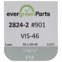 Screw for train wheel bridge (polished, black, round, 2824) [901]