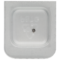 Screw for lock, 2 functions (polished, white, flat, 7750) [903]