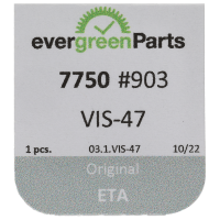 Screw for automatic device framework (polished, white, flat, 7750) [903]