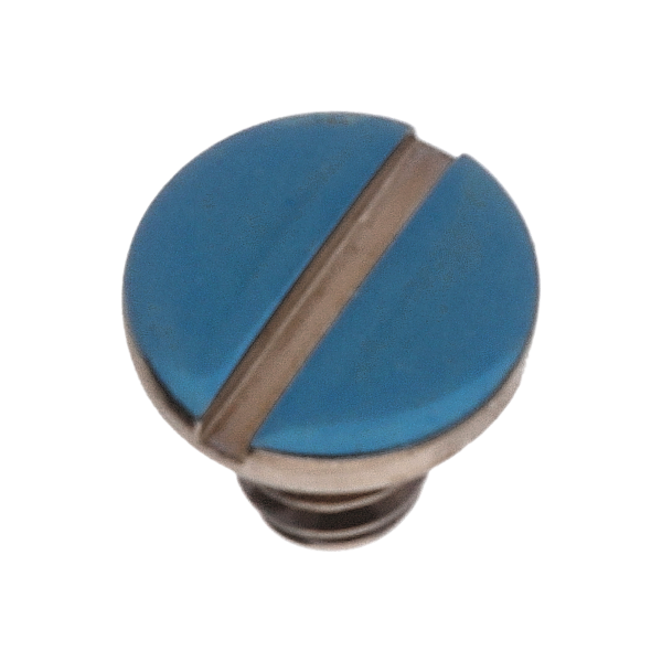 Screw for pallet bridge (polished, blue, round, 7750) [903]