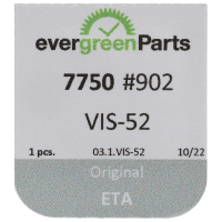 Screw for ratchet wheel (polished, white, flat, 7750) [902]