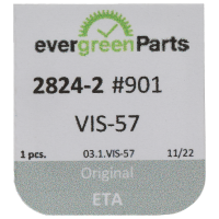 Screw for train wheel bridge (polished, blue, round, 2824) [901]