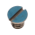 Schraube für Unruhbrücke (Poliert, Blau, Rund, 2824) [901]