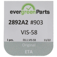 Screw for automatic device framework (polished, black, round, 2892) [903]