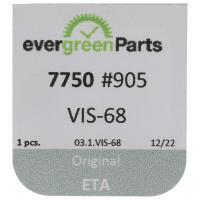 Screw for date jumper maintaining plate (standard, white, flat, 7750) [905]