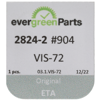 Screw for automatic device framework (polished, black, round, 2824) [904]
