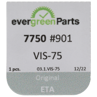 Screw for operating lever, 2 functions (standard, white, flat, 7750) [901]