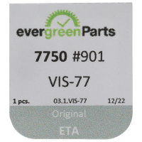Screw for operating lever, 2 functions (Matt, white, flat, 7750) [901]