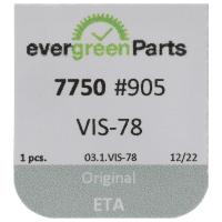 Screw for date jumper maintaining plate (standard, white, round, 7750) [905]
